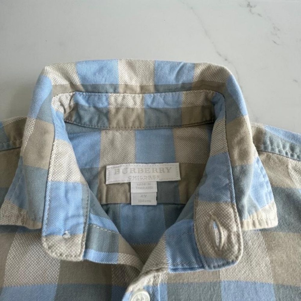 Burberry Checkered Button Down Shirt